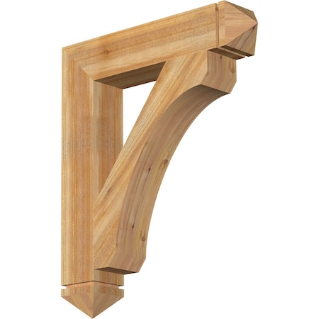 Ekena Millwork Legacy Arts & Crafts Rough Sawn Bracket, Western Red Cedar, 6"W x 32"D x 38"H BKT06X32X38LEC03RWR